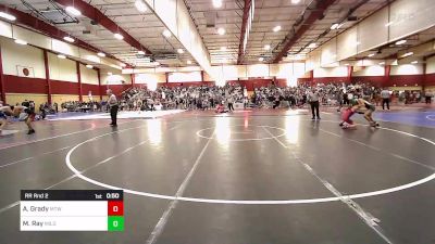 Rr Rnd 2 - Abigail Grady, Maine Trappers vs Maya Ray, Milo Wrestling Club