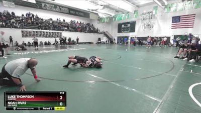 144 lbs Cons. Round 3 - Noah Rivas, Los Osos vs Luke Thompson, Chaffey