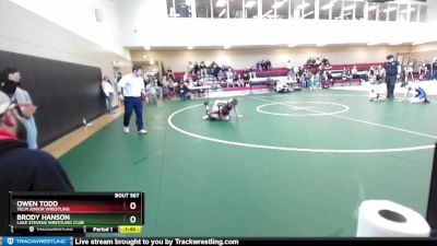 120 lbs Round 3 - Owen Todd, Yelm Junior Wrestling vs Brody Hanson, Lake Stevens Wrestling Club