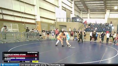 140 lbs Quarterfinal - Kaimalie Wong-Stone, Hawaii vs Alexandra Zimmerer, Colorado