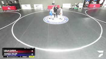 100 lbs Quarterfinal - Leilah Saremi, Top Dog Wrestling Club vs Marissa Miller, Delta Wrestling Club