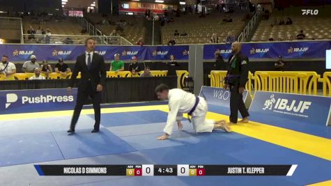 Justin T. Klepper vs Nicolas D Simmons 2026 Pan Jiu Jitsu IBJJF Championship
