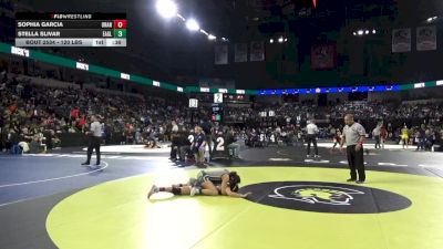 120 lbs Consi Of 16 #1 - Sophia Garcia, Orange Lutheran (SS) vs Stella Slivar, Eagle Rock (LA)