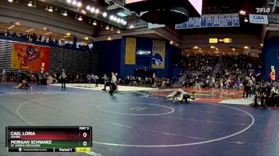 157 lbs Prelim - Morgan Schwarz, St Joseph Metuchen vs Cael Loria, Xavier