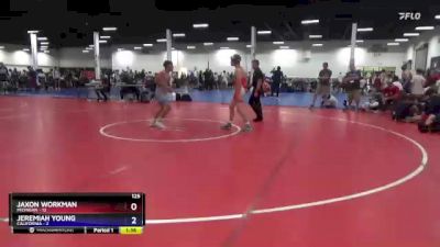 125 lbs Round 1 (8 Team) - Jaxon Workman, Michigan vs Jeremiah Young, California