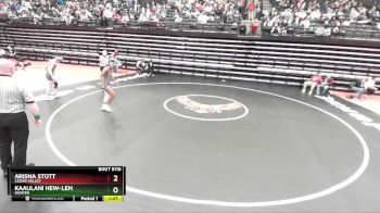 5A 110 lbs Quarterfinal - Arisna Stott, Cedar Valley vs Kaaulani Hew-len, Hunter