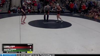 78 lbs Round 2 (4 Team) - Corbin Lorek, Crown Point vs Mason Conner, Center Grove