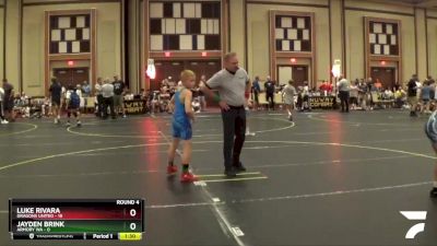 85 lbs Round 4 (6 Team) - Luke Rivara, Dragons United vs Jayden Brink, Armory WA