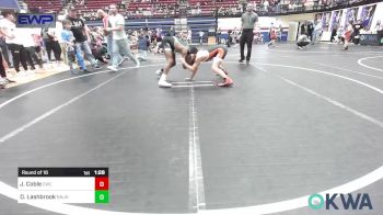 105-110 lbs Round Of 16 - Jase Coble, Cowboy Wrestling Club vs Dane Lashbrook, Norman North JH