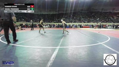 138 lbs Round Of 32 - Kamden Evans, Cushing vs Diesel Pedersen, Broken Arrow