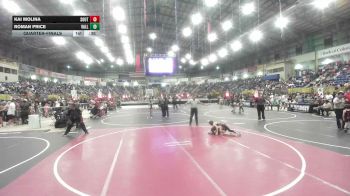 55 lbs Quarterfinal - Kai Molina, Southwest Hammers vs Roman Price, Valley Bad Boys