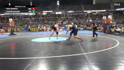 285 lbs Quarterfinal - Carter Blough, Grand Valley St. vs Jake Swirple, Minot St.