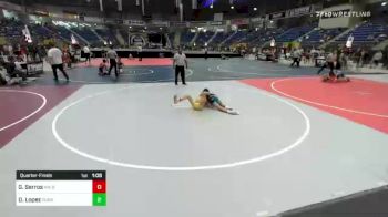 95 lbs Quarterfinal - Gabriel Serros, NM Bad Boyz vs Deven Lopez, Duran Elite