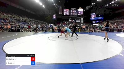 127 lbs Cons 32 #2 - Dealya Collins, Wisconsin vs Isabella Ciotti, Colorado