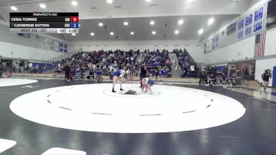 207 lbs Quarterfinal - Catherine Dutton, Colby Community College vs Cesia Torres, Cerritos College