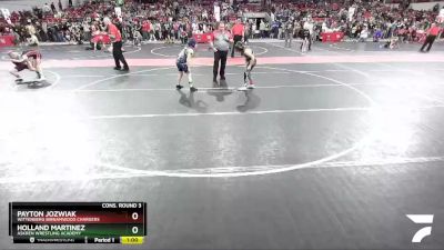 90 lbs Cons. Round 3 - Holland Martinez, Askren Wrestling Academy vs Payton Jozwiak, Wittenberg Birnamwood Chargers