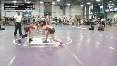 114 lbs Rr Rnd 1 - Sophia Beanner, Indiana Outlaws Purple vs Abby Negley, Team Nebraska