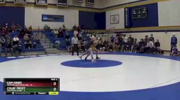 149 lbs Semis & Wb (16 Team) - Colby Frost, Southern Maine vs Cam Hines, Western New England
