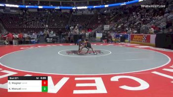 106 lbs Consolation - Carson Wagner, Northampton vs Keanu Manuel, Downingtown East