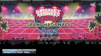 University All Stars - Surge [2026 L1 Youth - D2 - Small - A Day 2] 2026 Spirit Sports Grand Nationals