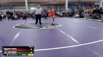 117 lbs Champ. Round 2 - Teiliana Taboa, Jerome vs Lily Ann DeMill, Idaho Gold Wrestling