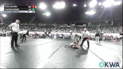40 lbs 2nd Place - Kase Zappone, Barnsdall Youth Wrestling vs Cashton Sorum, Salina Wrestling Club