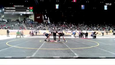 215 lbs Champ. Round 1 - Luke Hyden, Walton-Verona vs Zack Baker, Great Crossing