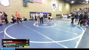 126 lbs Cons. Round 1 - Noa Cooper, Nipomo vs Adrian Menjivar, Pioneer Valley