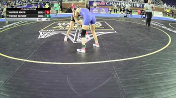 Girls-100 lbs Cons. Semi - Tierra Taylor, Oa Carlson Hs Girls vs Aubree Mayr, Dansville Hs Girls