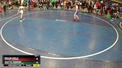 61 lbs Cons. Round 2 - Bayler Wells, Altamont Longhorns vs Eastyn Johnson, Payson Lions Wrestling Club