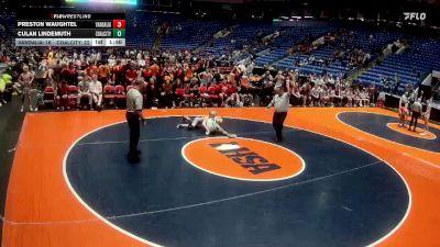 120 lbs Finals (8 Team) - Culan Lindemuth, Coal City vs Preston Waughtel, Vandalia