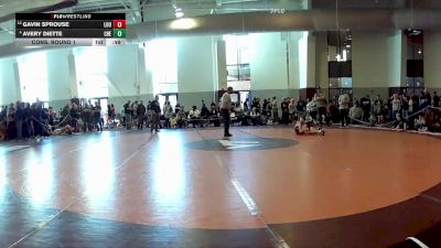 96 lbs Cons. Round 1 - Gavin Sprouse, Louisa vs Avery Diette, Chesapeake