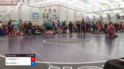 125 kg Round Of 32 - Matt Stencel, Chippewa Wrestling Club vs Mansur Abdul-Malik, Terrapin Wrestling Club