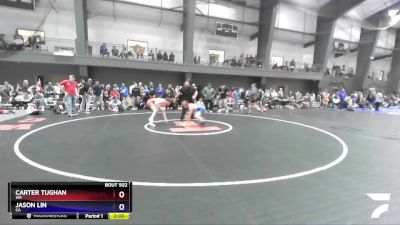 113 lbs Quarterfinal - Carter Tughan, WA vs Jason Lin, CA