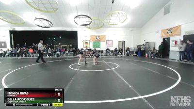 125 lbs Cons. Round 2 - Bella Rodriguez, Evergreen Valley vs Monica Rivas, Overfelt