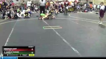 62 lbs Round 1 (4 Team) - D Angelo Chavez, Team MYWAY vs Brennan Hart, Cardiac Kids