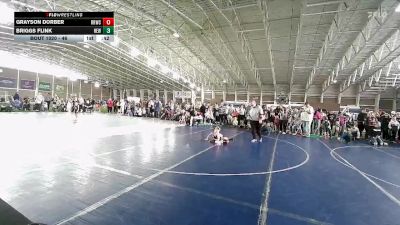 46 lbs Champ. Round 1 - Grayson Dorber, RWC- Roy Wrestling Club vs Briggs Flink, Hook Em W.C