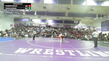 Boys 146 lbs Semifinal - Connor Miller, Chico Boys vs Kanoa Brown, Shasta Charter Academy Boys