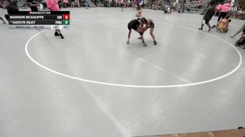 99-109 lbs Champ. Round 1 - Kaitlyn Riley, P3 Warrior Wrestling Academy vs Madison McAuliffe, Red Raiders Wrestling