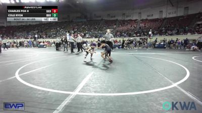 64 lbs Consi Of 8 #1 - Charles Fox II, CacheWrestlingClub vs Cole Ryon, Broken Arrow Wrestling Club