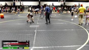 58 lbs Cons. Semi - Oliver Nix, Spartanburg Wrestling Academy vs Cameryn Carpenter, Panther Club