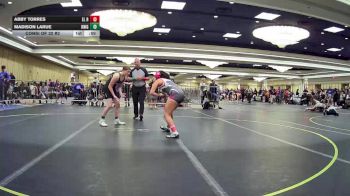 130 lbs Consi Of 32 #2 - Abby Torres, El Rancho HS vs Madison LaRue, Knights WC