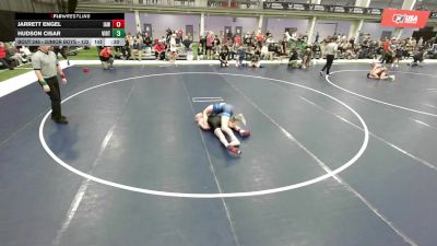 Junior Boys - 132 lbs Cons. Round 3 - Jarrett Engel, Immortal Athletics WC vs Hudson Cisar, Viking RTC