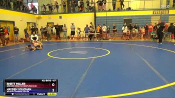 67 lbs 3rd Place Match - Rhett Miller, Greater Heights Wrestling Club vs Hayden Soloman, Wichita Training Center