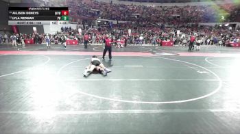 138 lbs Cons. Round 3 - Lyla Redman, Prairie Wrestling vs Allison Deneys, Oconto Falls/Abrams Youth Wrestling