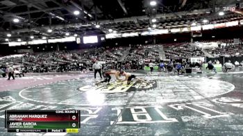 160 lbs Cons. Round 3 - Javier Garcia, Hermiston Oregon vs Abraham Marquez, Fruitland