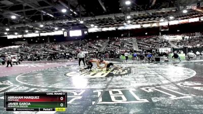 160 lbs Cons. Round 3 - Javier Garcia, Hermiston Oregon vs Abraham Marquez, Fruitland