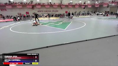 160 B Cons. Round 3 - Brynn Campbell, Albion vs Fabiana Josa, New Jersey City University