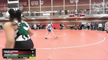 126 lbs 1st Place Match - Keanna Conrad, Blackfoot High School vs Emilee Kopeinig, Thunder Ridge