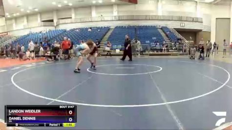 119 lbs Semifinal - Landon Weidler, IL vs Daniel Dennis, PA